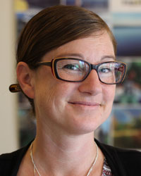 Porträttbild i färg på Camilla Wallin Kupferberg, verksamhetsutvecklare på Vaggeryds kommun.